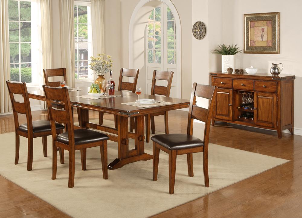 Mango wood store table and chairs